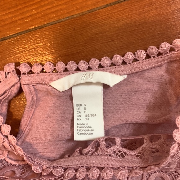 H&M Tank top Rose Pink Small - Picture 3 of 3